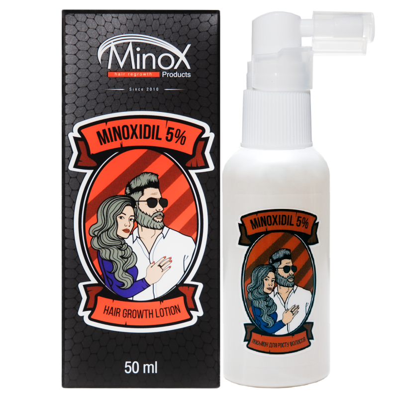 Лосьйон для росту волосся Minox 5, 50 мл. Лосьйон для росту волосся Minox 5, 50 мл.