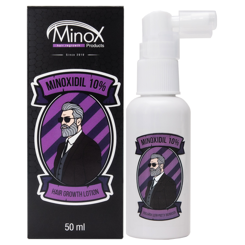 Лосьйон для росту волосся Minox 10, 50 мл. Лосьйон для росту волосся Minox 10, 50 мл.