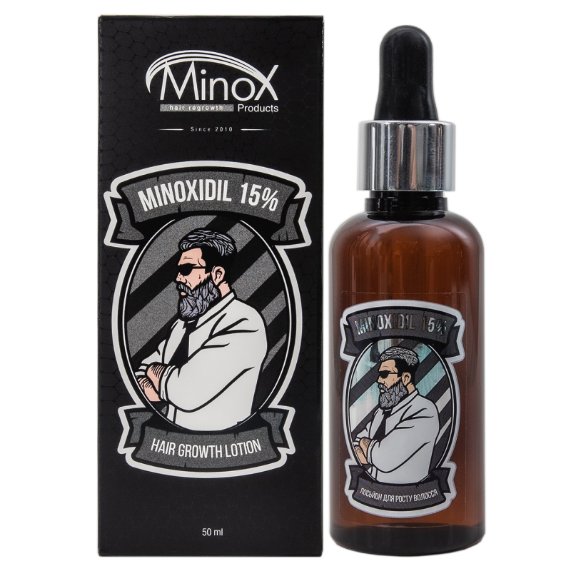 Лосьйон для росту волосся Minox 15, 50 мл. Лосьйон для росту волосся Minox 15, 50 мл.