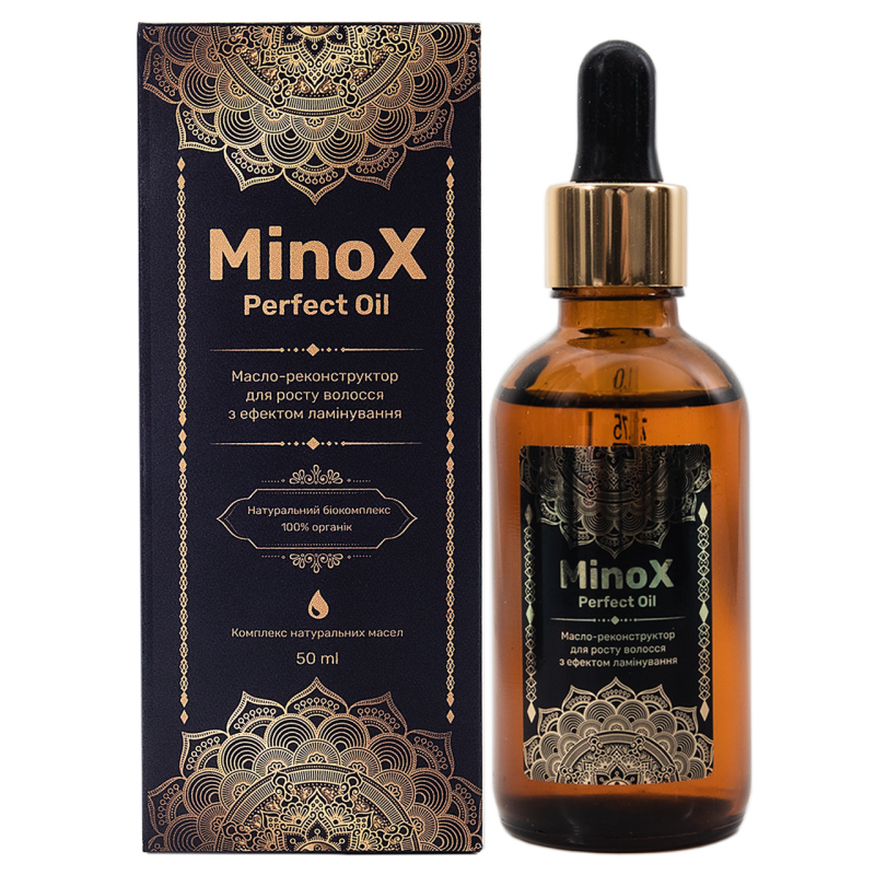Олія-реконструктор для росту волосся з ефектом ламінування Minox Perfect Oil, 50 мл